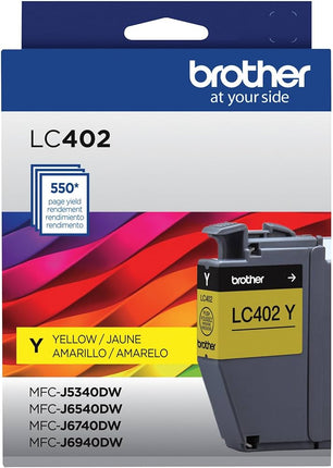 Genuine Brother LC402Y Standard Yield Yellow Ink Cartridge