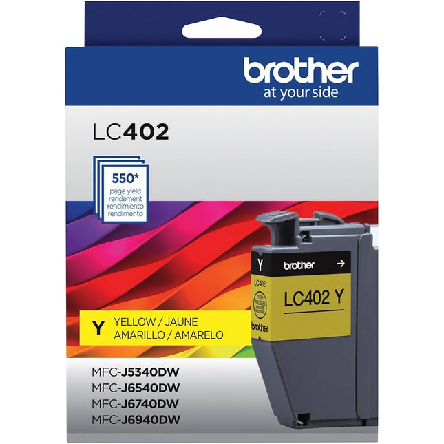 Genuine Brother LC402Y Standard Yield Yellow Ink Cartridge