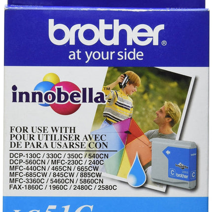 Brother LC51C Cyan Ink Cartridge