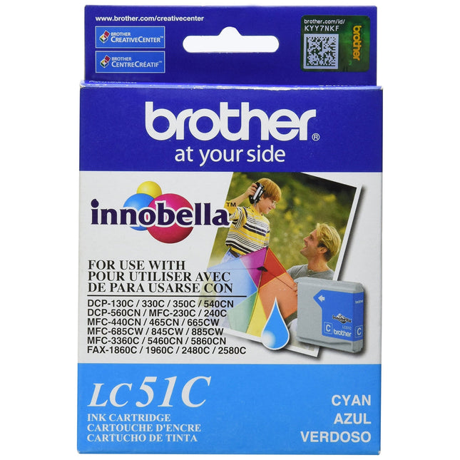 Brother LC51C Cyan Ink Cartridge