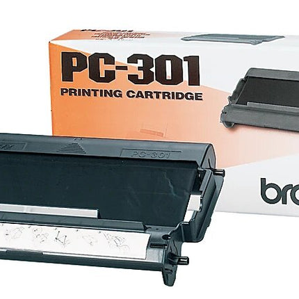 Genuine Brother PC-301 Black Thermal Transfer Fax Cartridge