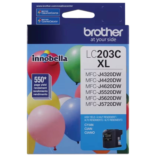 Brother LC203CXL High Yield Cyan Ink Cartridge