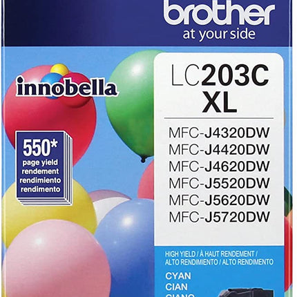 Brother LC203XL High Yield Cyan Ink Cartridge