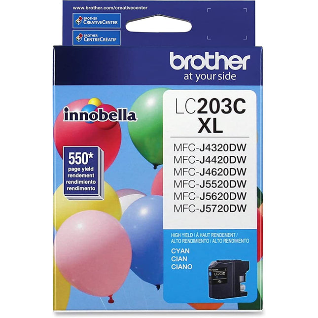 Brother LC203XL High Yield Cyan Ink Cartridge