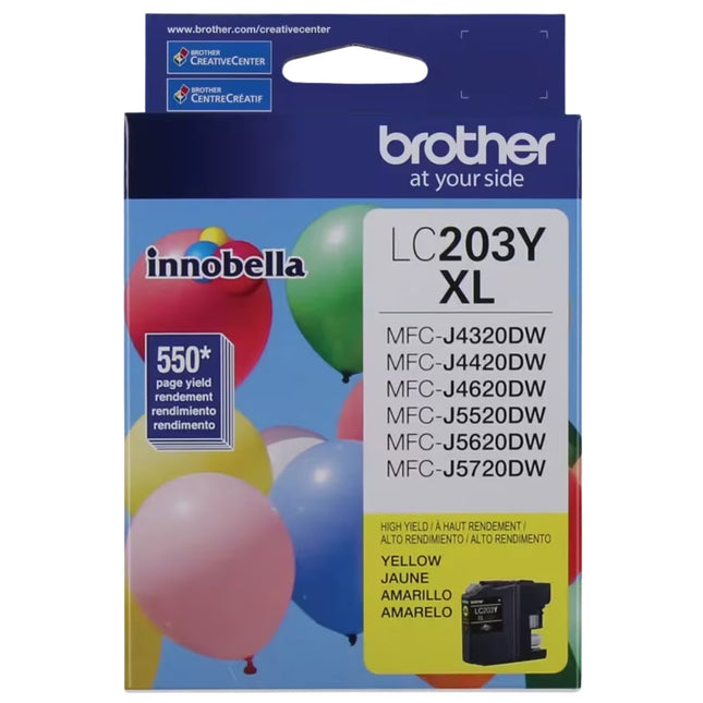Brother LC203YXL High Yield Yellow Ink Cartridge
