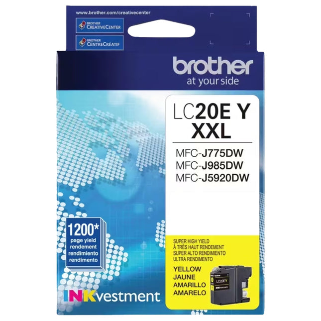 Brother LC20E Extra High Yield Yellow Ink Cartridge