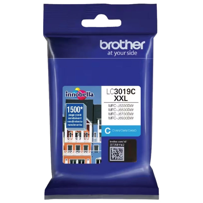Brother LC3019 Super High-Yield Cyan Ink Cartridge, LC3019C