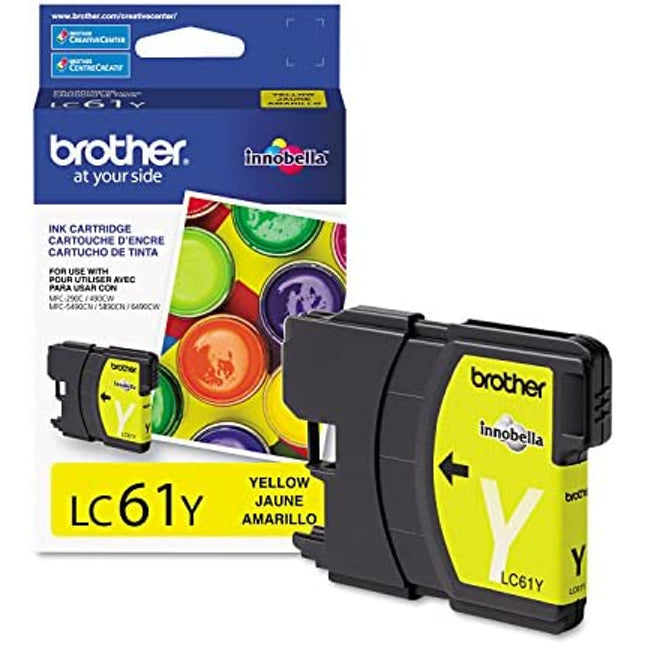 Brother LC61 Yellow Ink Cartridge