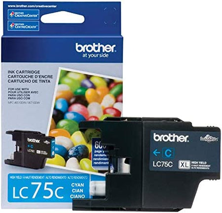 Original Brother LC75 Cyan Ink Cartridge