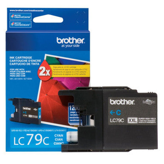 Original Brother LC79 Cyan Ink Cartridge