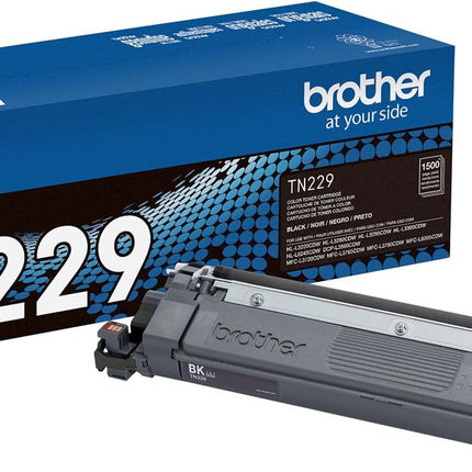 Original Brother TN-229 Standard Yield Black Toner Cartridge, TN229BK