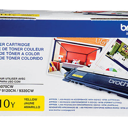 Brother TN210Y High Yield Yellow Laser Toner Cartridge, TN-210