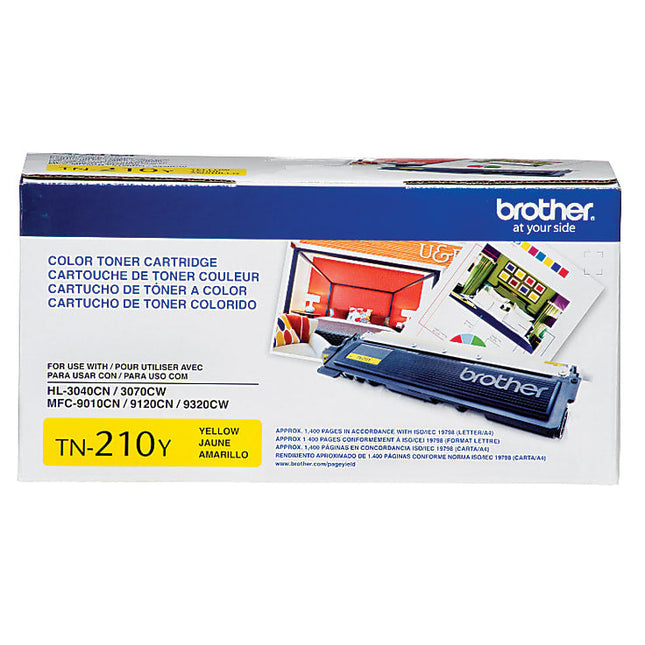 Brother TN210Y High Yield Yellow Laser Toner Cartridge, TN-210