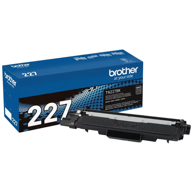 Brother TN227 Black High Yield Toner Cartridge, TN227BK