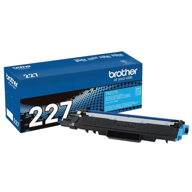 Brother TN227 Cyan High Yield Toner Cartridge, TN227C