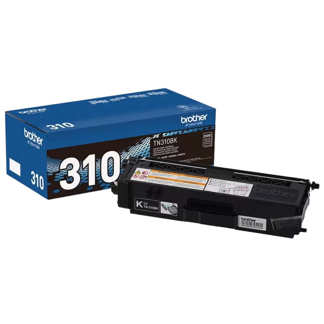 Brother TN310 Standard-Yield Black Laser Toner Cartridge, TN310BK