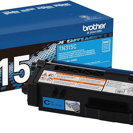 Genuine Brother TN315C High-Yield Cyan Toner Cartridge