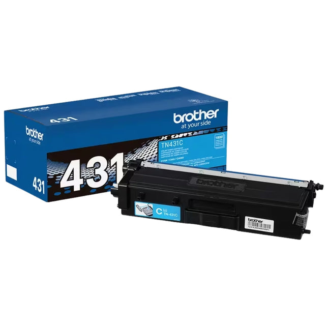 Brother TN431 Standard-Yield Cyan Toner Cartridge, TN431C
