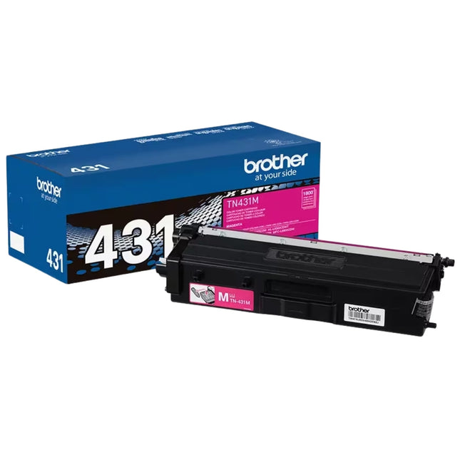 Brother TN431 Standard-Yield Magenta Toner Cartridge, TN431M