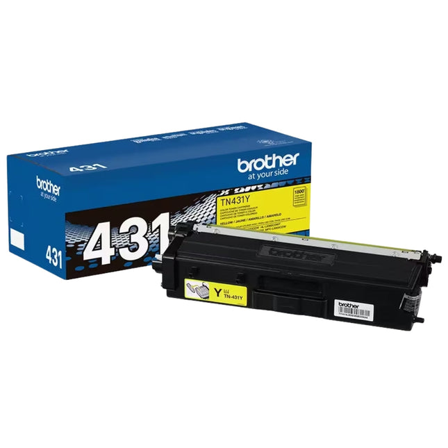 Brother TN431 Standard-Yield Yelow Toner Cartridge, TN431Y