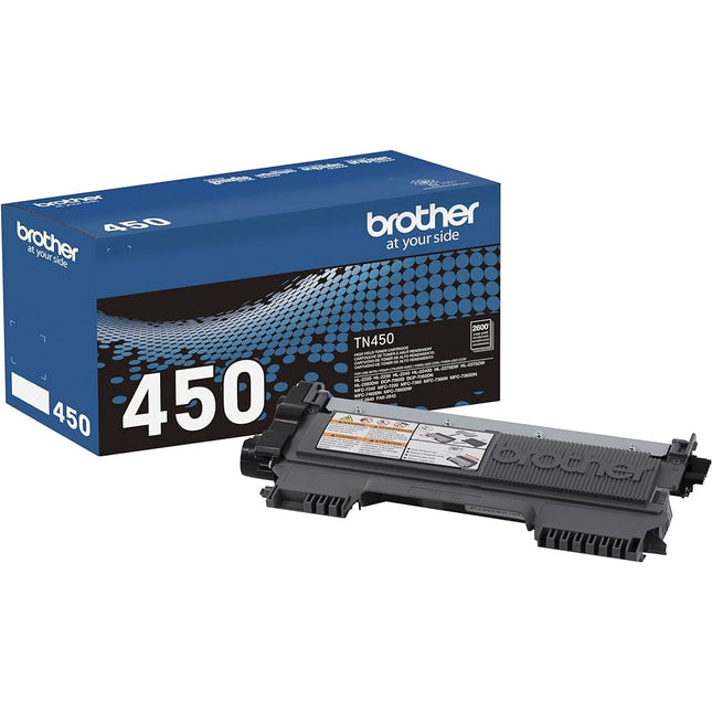 Brother TN450 High Yield Black Toner Cartridge, TN450