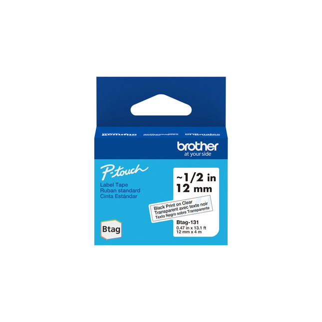 Original Brother P-Touch Btag-131 1/2" Label Tape