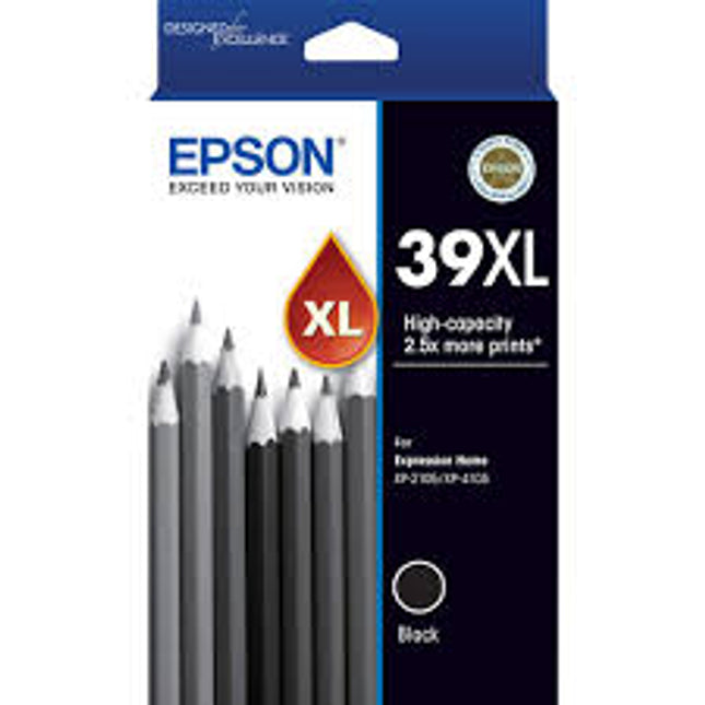 Original Epson 39XL High Yield Black Ink Cartridge, C13T04L192