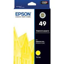 Original Epson 49 Standard Yield Yellow Ink Cartridge, C13T10E492