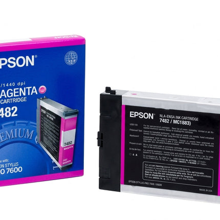 Original Epson T482 Standard Yield Magenta Ink Cartridge, C13T482011 