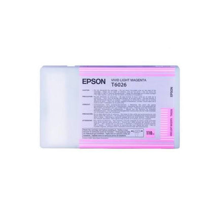 Original Epson T6026 Standard Yield Vivid Light Magenta Ink Cartridge, C13T602600