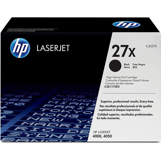 Original HP 27X High Yield Black Toner Cartridge, C4127X