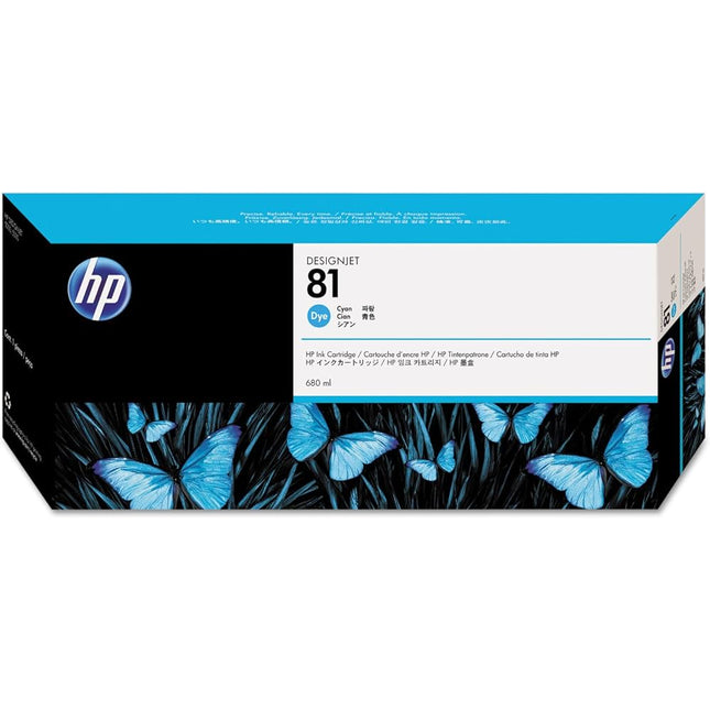 Original HP 81 Cyan (C4931A) Ink cartridge
