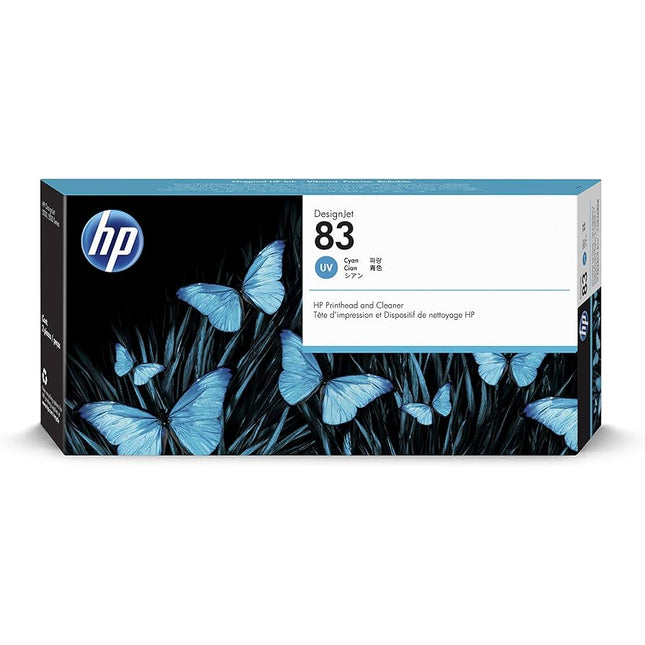 Original HP 83 Cyan UV Printhead and Cleaner, C4961A