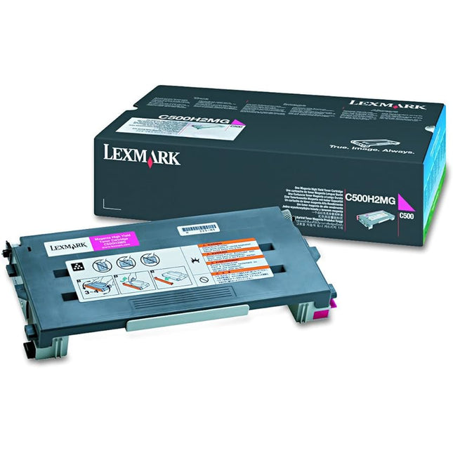 Genuine Lexmark C500H2MG High Yield Magenta Toner Cartridge