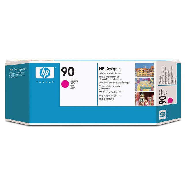 Original HP 90 (C5056A) Magenta Printhead & Cleaner Cartridge
