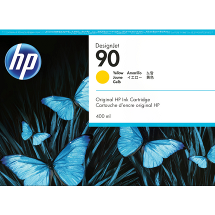 New HP 90 400-ml (C5065A) Yellow Ink Cartridge