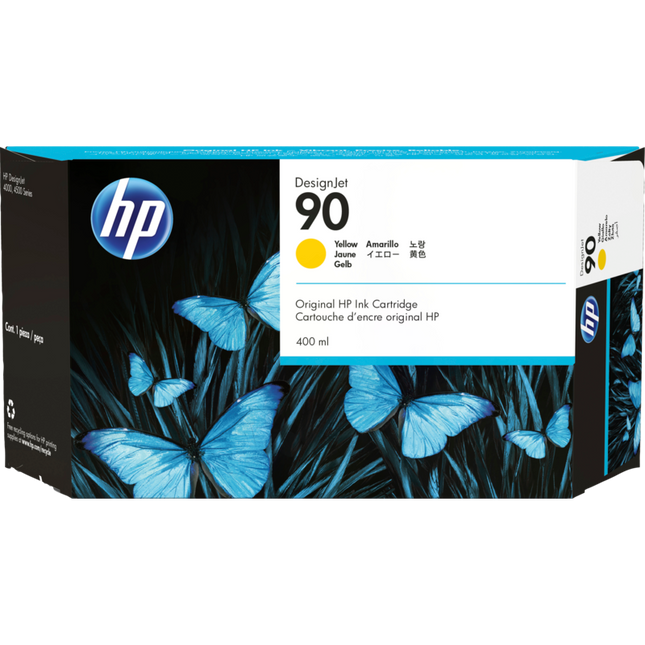 New HP 90 400-ml (C5065A) Yellow Ink Cartridge