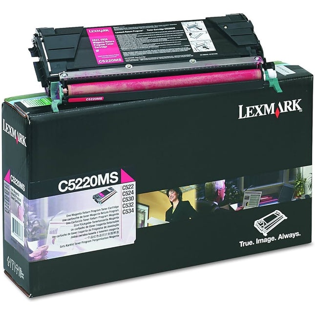 Lexmark C522, C524, C53x Magenta Toner Cartridge C5220MS