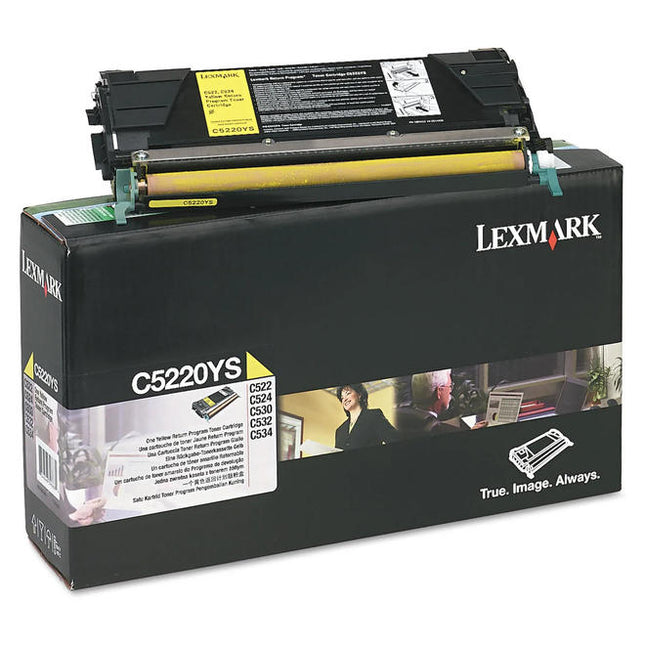 Genuine Lexmark C5220YS Standard-Yield Yellow Toner Cartridge