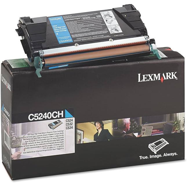 Original Lexmark C5240CH High Yield Cyan Toner Cartridge