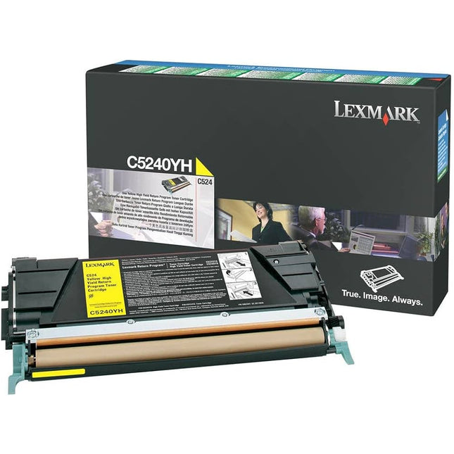 Lexmark C524, C532, C534 High Yield Yellow Toner Cartridge C5240YH