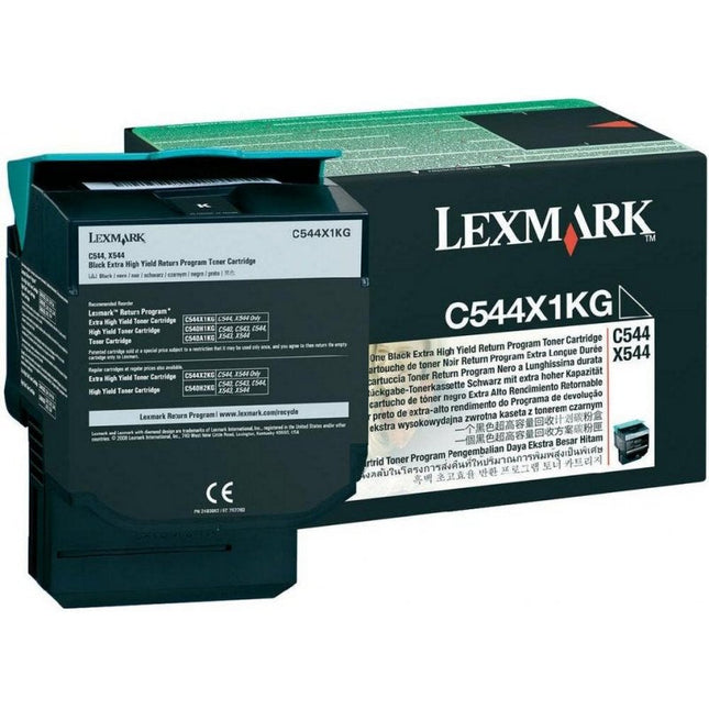 Lexmark C544X1KG Extra High Yield Black Toner Cartridge