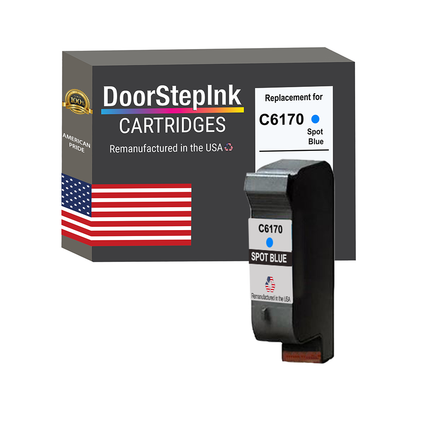 DoorStepInk Brand for HP C6170A Spot Blue Remanufactured in the USA Ink Cartridge