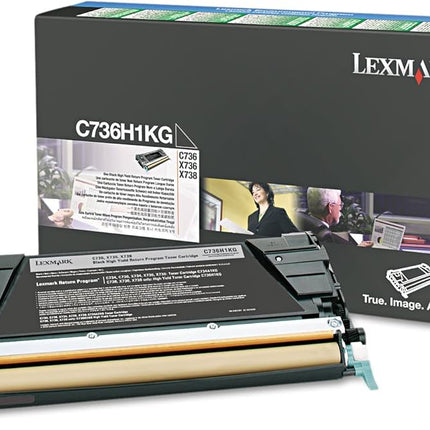 Original Lexmark C736/X736 High Yield Black Toner Cartridge, C736H1KG