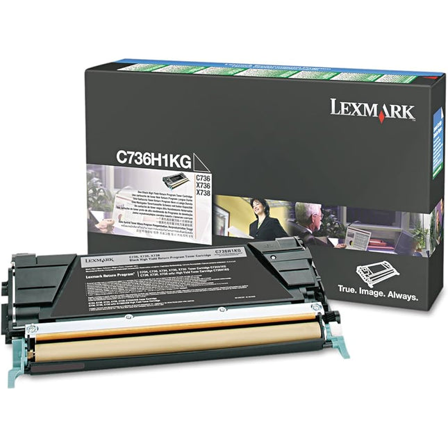 Original Lexmark C736/X736 High Yield Black Toner Cartridge, C736H1KG