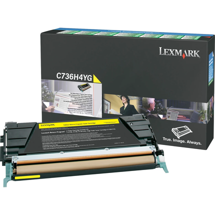 Lexmark C736H4YG High Yield Yellow Laser Toner Cartridge