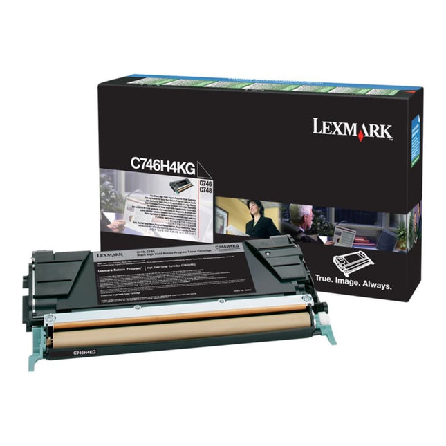 Genuine Lexmark C746H4KG High Yield Black Toner Cartridge 
