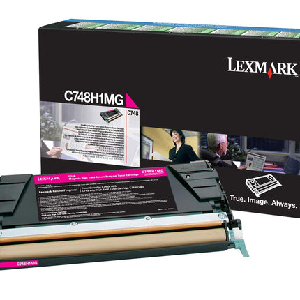 Genuine Lexmark C748H1MG High Yield Magenta Return Program Toner Cartridge