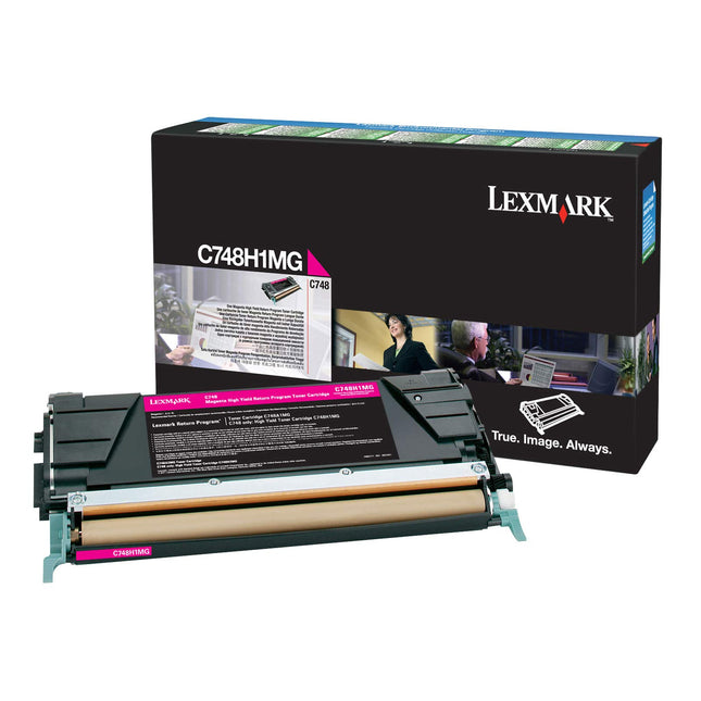 Genuine Lexmark C748H1MG High Yield Magenta Return Program Toner Cartridge
