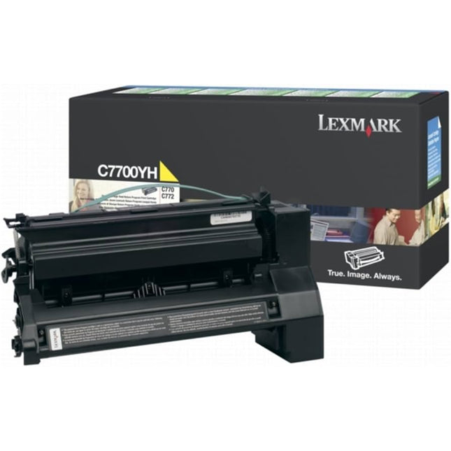 Genuine Lexmark C7700YH High Yield Yellow Toner Cartridge
